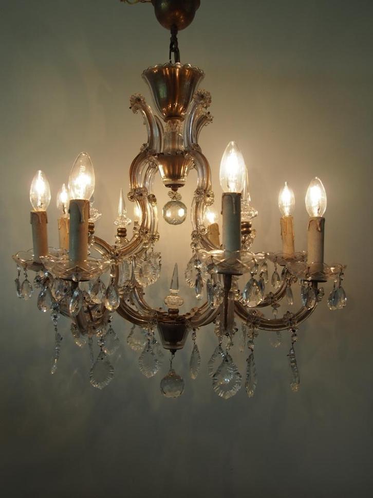 Marie Therese luster – Kroonluster, 19e eeuw, Frans, Huis en Inrichting, Lampen | Kroonluchters, Gebruikt, Ophalen