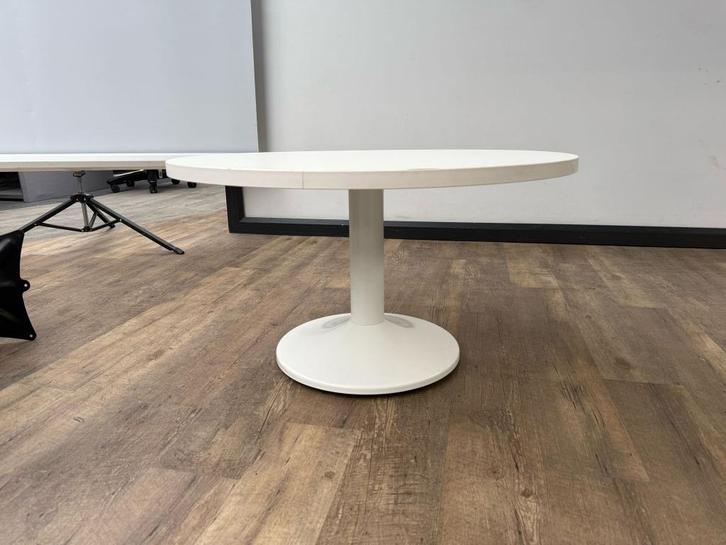 Witte bijzettafel (80), Huis en Inrichting, Woonaccessoires | Kandelaars en Kaarsen, Wit, Ophalen of Verzenden