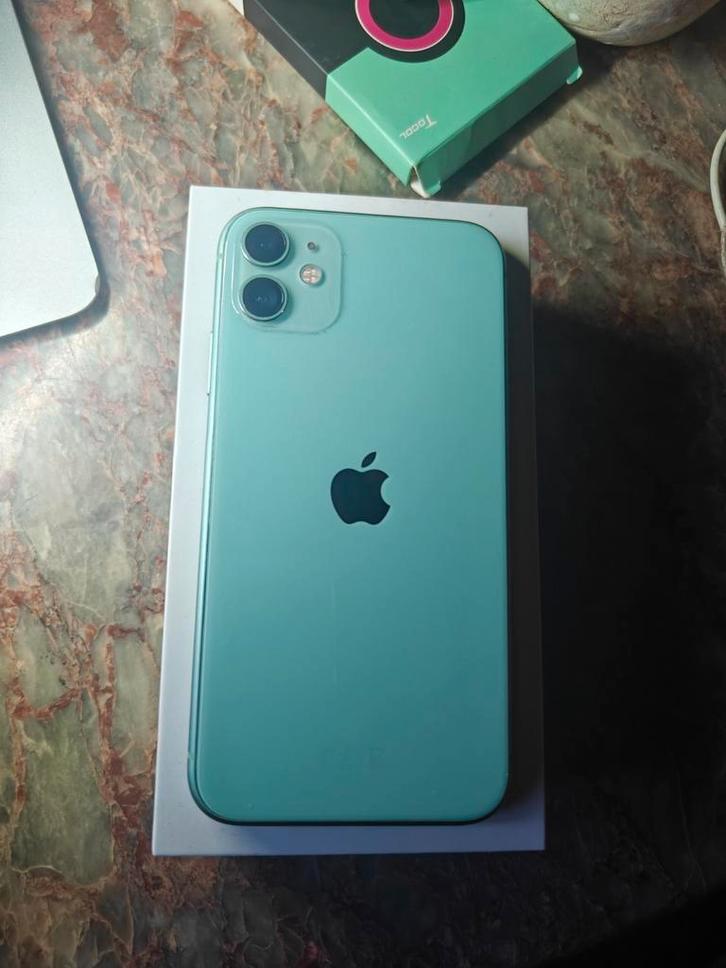 Iphone 11 64GB groen met doosje, Telecommunicatie, Mobiele telefoons | Apple iPhone, Zo goed als nieuw, iPhone 11, Groen, Ophalen of Verzenden