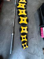 157,5 kg Olympische Gewichten, Olympische Barbell 220cm, Sport en Fitness, Ophalen, Gebruikt