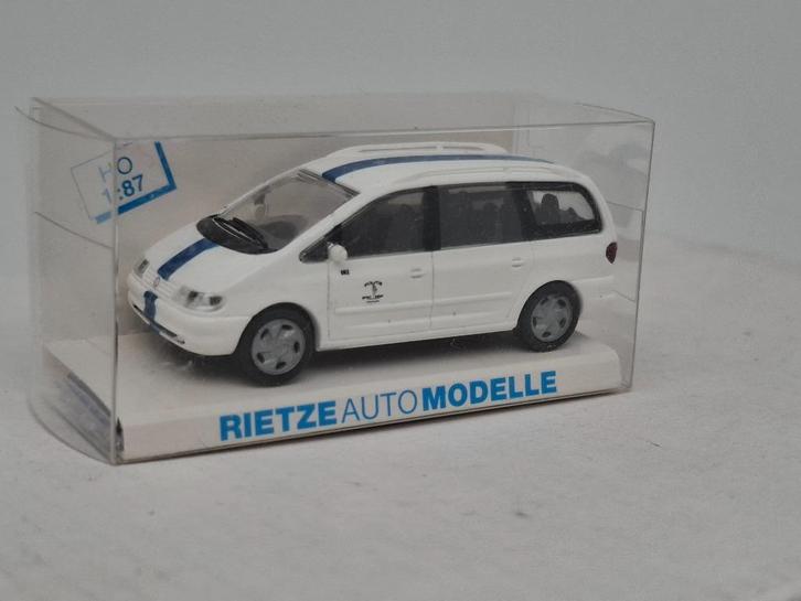 VW Sharan politie Gent - Rietze 1/87, Hobby en Vrije tijd, Modelauto's | 1:87, Zo goed als nieuw, Auto, Rietze, Verzenden
