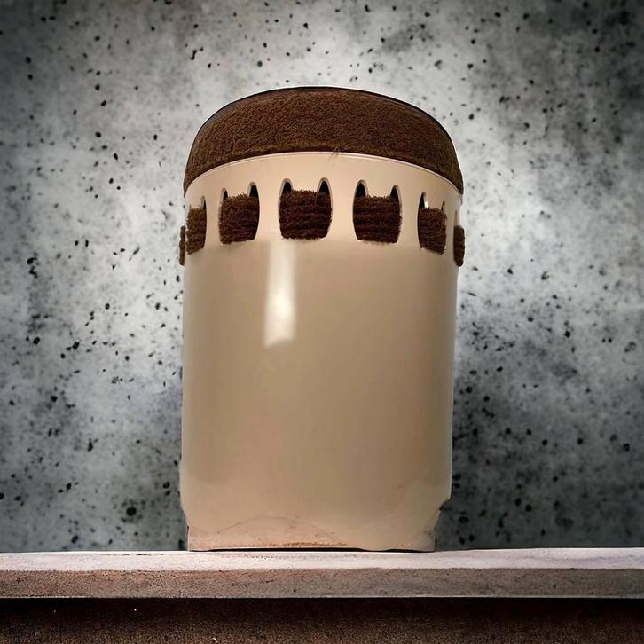 vintage EMSA poef jaren. 70, Maison & Meubles, Canapés | Repose-pieds & Poufs, Synthétique, Enlèvement ou Envoi