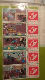 Feuillet 5 timbres Tintin - Les 7 boules de cristal, Timbres & Monnaies, Timbres | Europe | Belgique, Neuf, Enlèvement ou Envoi