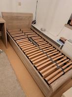 WEBA Eenpersoonsbed + lattenbodem, Huis en Inrichting, Ophalen, Zo goed als nieuw, Eenpersoons, Grijs