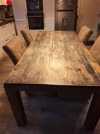 tafel, Huis en Inrichting, Ophalen, Gebruikt, Teakhout, 200 cm of meer