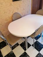 Keukentafel met 4 stoelen, Ophalen of Verzenden, Gebruikt
