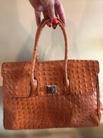 Croco leren tas in oudroze/beige - nieuw!, Handtassen en Accessoires, Tassen | Damestassen, Ophalen of Verzenden, Beige