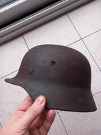 Complete Duitse Helm M35 DD WO2,  origineel, Enlèvement ou Envoi