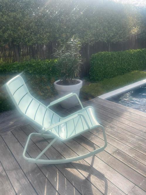 Fermob Rocking chair in ice mint, Tuin en Terras, Tuinstoelen, Zo goed als nieuw, Ophalen