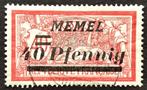 Duits Lithouwen Memel- type Merson met opdruk 1922, Timbres & Monnaies, Timbres | Europe | Allemagne, Autres périodes, Affranchi