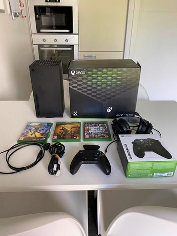 Xbox series X 1TB SSD 4k120fps black Full starterset beschikbaar voor biedingen