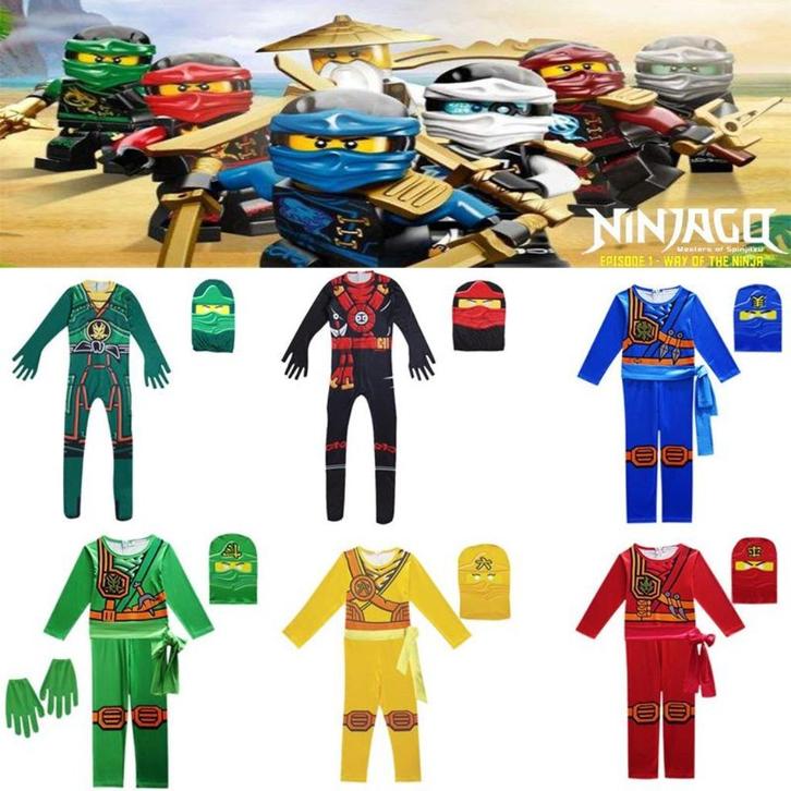 Verkleedkleding Kids - NINJAGO, Kinderen en Baby's, Carnavalskleding en Verkleedspullen, Nieuw, Jongen of Meisje, 110 t/m 116