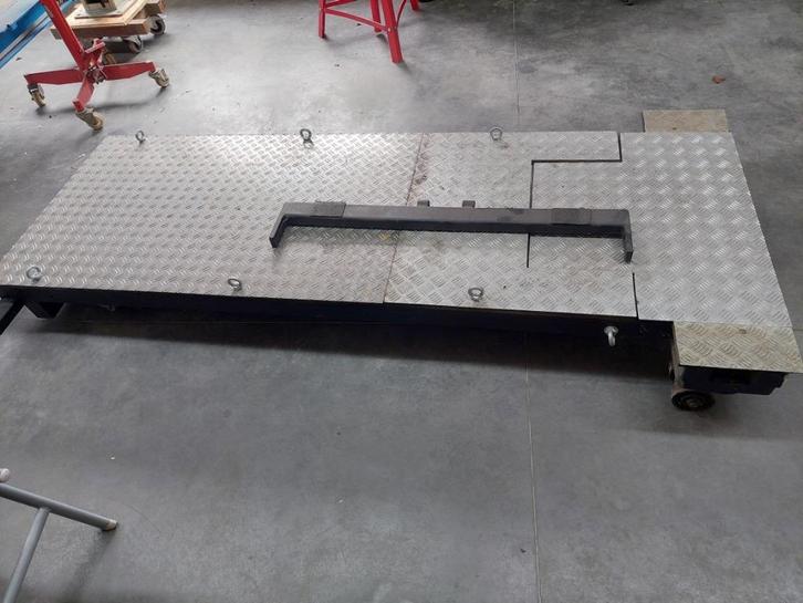 Groot ijzeren platform, hefbrug moto's, Auto diversen, Autogereedschap, Gebruikt, Ophalen