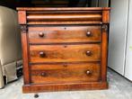 Engelse massieve oude commode, dressoir, gepolitoerd., Huis en Inrichting, Ophalen