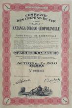 Cie des chemins de fer Kinshasa-Dilolo-Léopoldville - 1952, Action, Enlèvement ou Envoi, 1950 à 1970