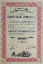 Cie des chemins de fer Kinshasa-Dilolo-Léopoldville - 1952, Ophalen of Verzenden, 1950 tot 1970, Aandeel