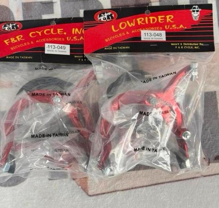 Rode Fixie MX-hendel rood race-Fiets bmx SET Voor + Achter, Fietsen en Brommers, Fietsaccessoires | Overige Fietsaccessoires, Nieuw