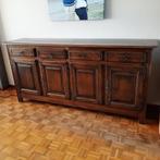 Dressoirkast (225 x 50 x 110) - stevig hout, Ophalen, Gebruikt, 200 cm of meer, Met deur(en)