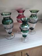 4 kristallen vazen van vsl, Antiek en Kunst, Ophalen of Verzenden