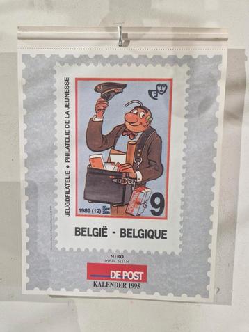 Post kalender 1995, Met Suske en Wiske, Nero, Kuifje, Guust beschikbaar voor biedingen