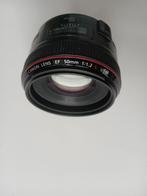 Canon Lens 50mm f1.2 zo goed als nieuw, Audio, Tv en Foto, Foto | Lenzen en Objectieven, Ophalen of Verzenden, Refurbished, Standaardlens