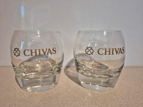 Chivas lot whiskey glazen; per set €5, Verzamelen, Glas en Drinkglazen, Zo goed als nieuw, Borrel- of Shotglas, Ophalen of Verzenden