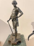 Massief Bronzen Beeld – "Travail et Labeur" | 57 cm hoog, Ophalen of Verzenden
