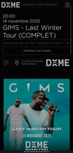 Place pour le concert de GIMS, Tickets en Kaartjes