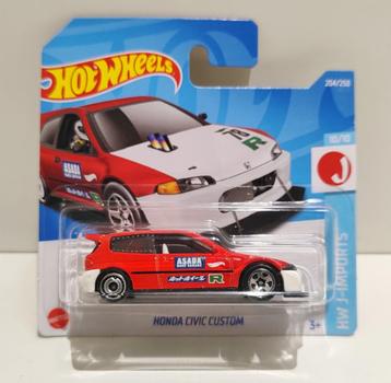 Hot Wheels Honda Civic Custom Rood (2022) beschikbaar voor biedingen