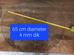 glas op maat gesneden (rond en vierkant), Huis en Inrichting, Tafelonderdelen, Ophalen, 50 tot 100 cm, Rond, 50 tot 100 cm