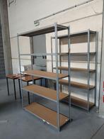 7 glanzende metalen planken 5-6 planken 200x129x40cm, Ophalen