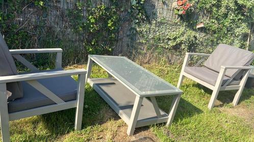 Magnifique salon de jardin, Tuin en Terras, Tuintafels, Gebruikt, Rechthoekig, Metaal, Ophalen