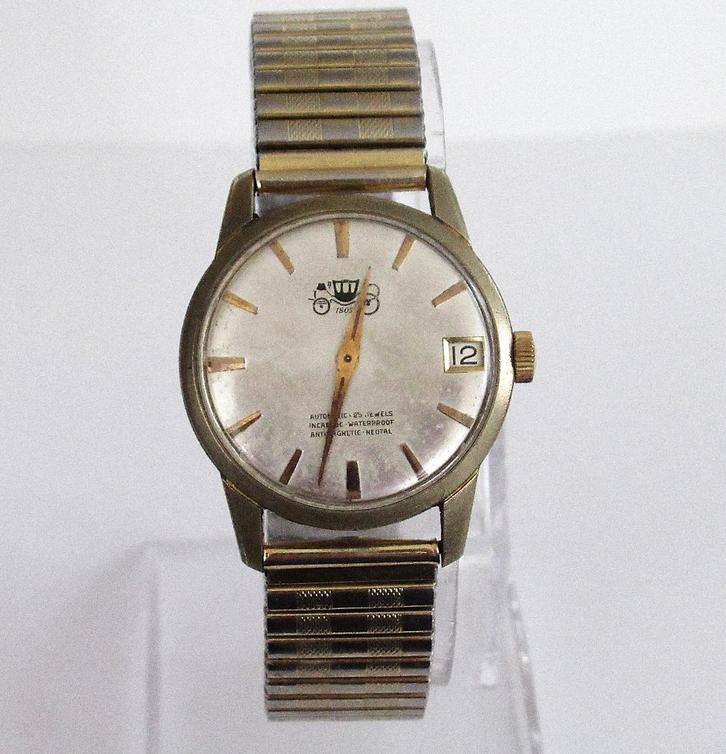 Vintage Enicar Automatic Swiss klassieke horloge kalender 50, Handtassen en Accessoires, Horloges | Antiek, Ophalen of Verzenden