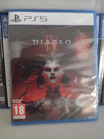 Jeu PS5 "	Diablo IV" (neuf, sous blister)