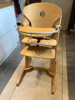 Houten meegroeistoel kinderen, Kinderen en Baby's, Kinderstoelen, Ophalen, Gebruikt, Meegroeistoel, Gordel(s)