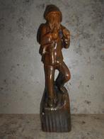 Statue en bois « Bûcheron » - 35 cm, Enlèvement ou Envoi