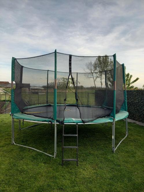 Trampoline 430 cm, Kinderen en Baby's, Speelgoed | Buiten | Trampolines, Zo goed als nieuw, Ophalen