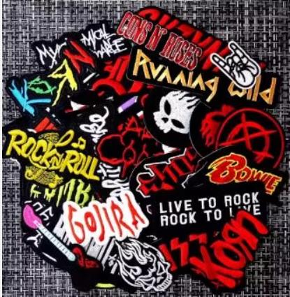 Band patches set rock / punk / metal 50 stuks mixed, Boeken, Muziek, Nieuw, Ophalen of Verzenden