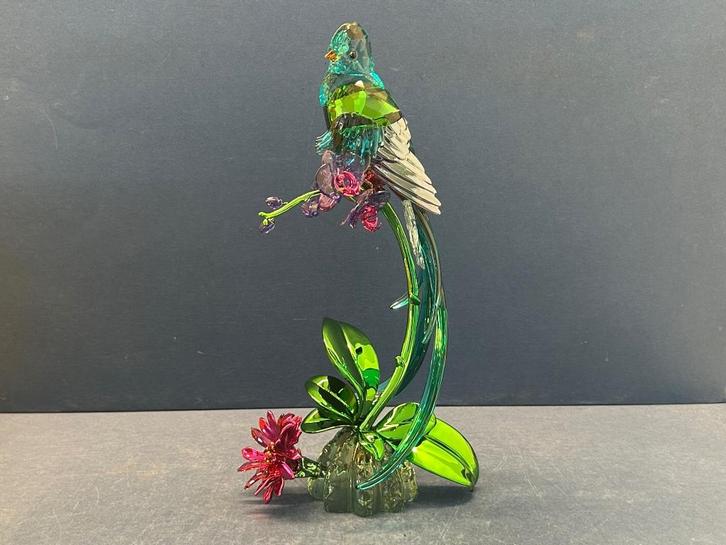 Swarovski Idyllia Quetzal en Orchidee, Verzamelen, Swarovski, Nieuw, Figuurtje, Verzenden