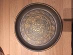 Decoratieve metalen schaal, Enlèvement, Comme neuf, Rond, Métal