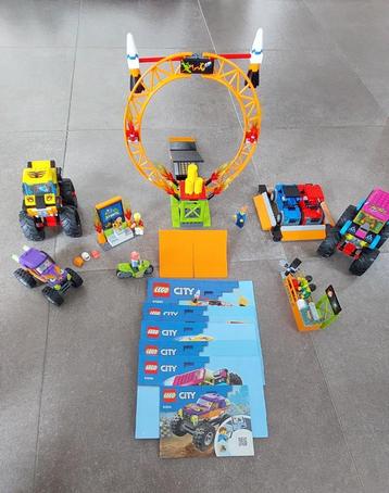 LEGO CITY Stuntshow arena + LEGO CITY monstertruck beschikbaar voor biedingen