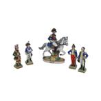 5 miniatuursoldaatjes van het Rijk — Duits porselein, Antiek en Kunst, Ophalen of Verzenden