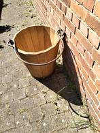Retro houten emmer, Ophalen, Zo goed als nieuw