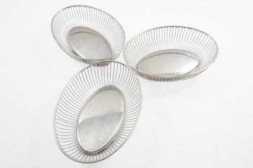 Vintage Alessi broodmand - fruitmand - 3 stuks, Huis en Inrichting, Woonaccessoires | Schalen en Manden, Gebruikt, Mand, Ovaal