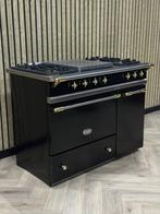 Lacanche Zwart Gas 110cm Messing + Coup de Feu, Ophalen of Verzenden, Grill, Gas, 5 kookzones of meer