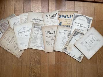 Oude Partituren (‘20/‘’30) voor piano 13 stuks, Musique & Instruments, Partitions, Enlèvement ou Envoi, Utilisé, Piano, Classique