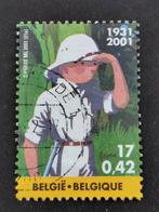 Belgie 2001 - Kuifje in Afrika, Postzegels en Munten, Ophalen of Verzenden, Gestempeld