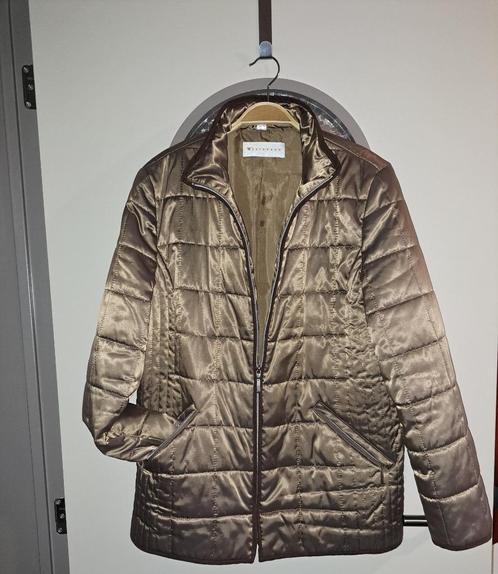 Witteveen jas mt 44, Kleding | Dames, Jassen | Winter, Zo goed als nieuw, Maat 42/44 (L), Bruin, Ophalen of Verzenden