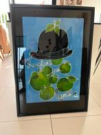Aquarel met knipoog naar Magritte, Ophalen