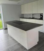 Keuken met kookeiland, Granit ou Pierre, Enlèvement, Utilisé, Blanc